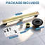 Drain de douche linéaire 24 po, drain de plancher de douche en acier inoxydable 304 avec grille amovible, drain de plancher rectangulaire avec accessoires-88034223