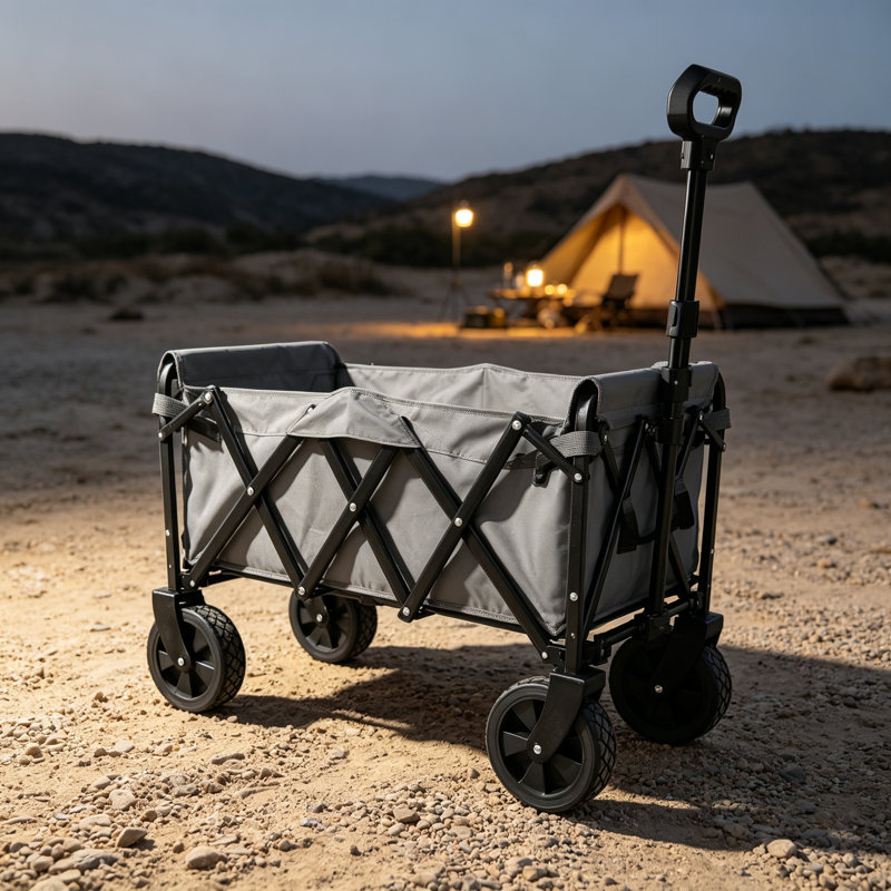 Expandable Dual-Layer Utility Wagon, Gray