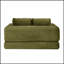 Canapé-lit pliant convertible 2-en-1, canapé-lit en velours côtelé moderne avec 2 coussins, causeuse futon rembourrée et désossée avec lit escamotable, canapé modulaire pliant pour le salon-770008376
