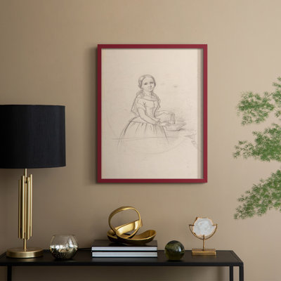 Vintage Sketch XXXIII Framed Print - Solid Wood
