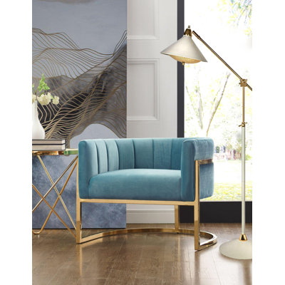 Velvet Barrel Chair