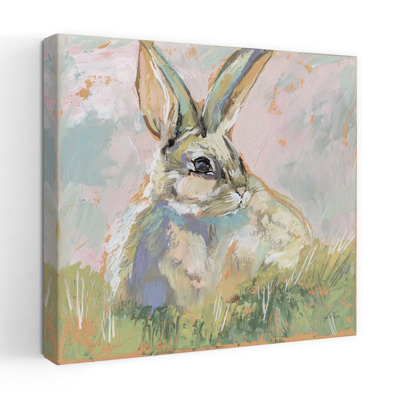 Art contemporain Bugsy neutre avec animaux, H 18 po x l 18 po