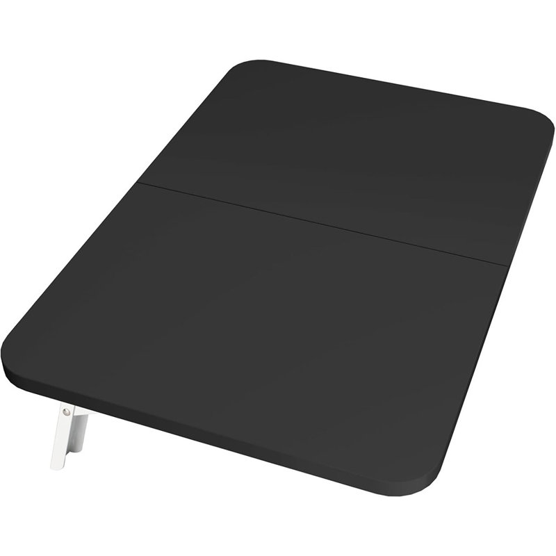 Table de bureau murale rabattable avec supports pliables en métal pour les petits espaces