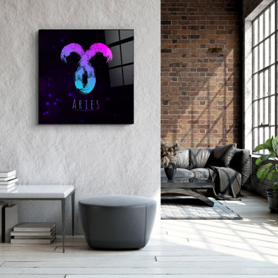 Stunning Decorative Tempered Glass Painting, 23.6 x 23.6 inches | 100% Tempered Glass, Thickness: 0.16 inches | UV Printing for Vibrant Colors | Perfect Wall Art for Home or Office Decor, Modern and Elegant Design