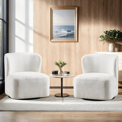 Ensemble de chaises pivotantes 28 po Mid-Century