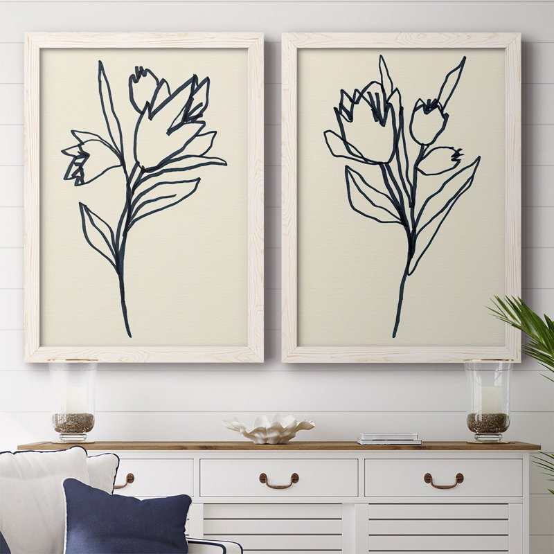 Marqueur floral I-Premium, toile encadrée - prête à être accrochée
