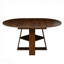 Table de salle à manger ronde extensible de 43,3 po à 59 po pour 4 à 8 personnes, table de salle à manger ovale de cuisine moderne avec feuilles amovibles peu encombrante, base en bois avec tablette de rangement pour le salon de la cuisine (noyer)-1508018268