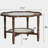 2-Tiered Coffee Table with Rattan
