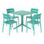 Ensemble repas carré pour 4 personnes-258581715