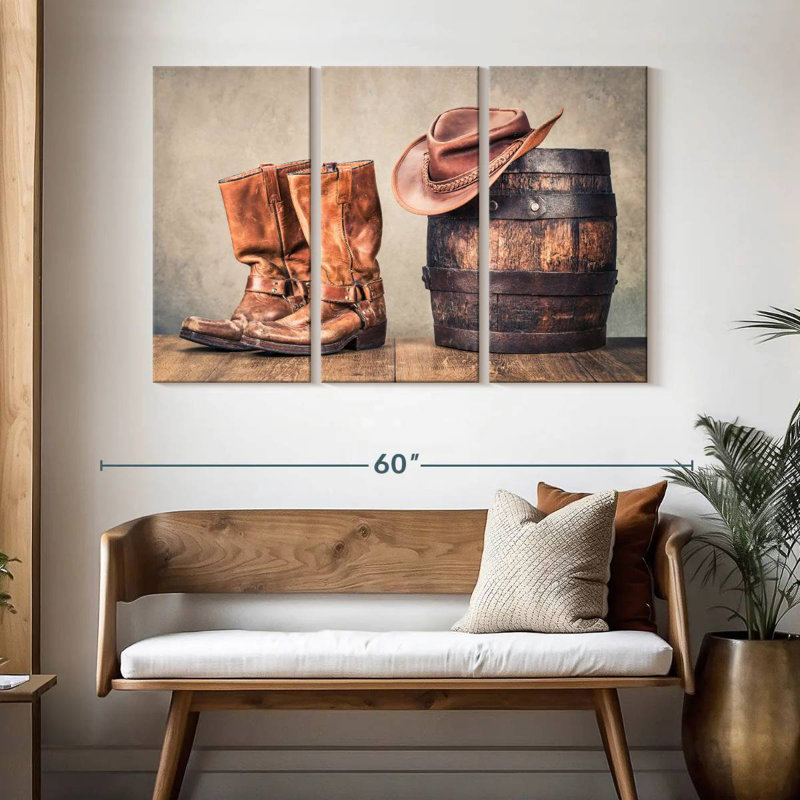 Lelar Western Cowboy Style, 32" H x 50" W