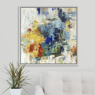 « acier blue stare ii », peinture sur toile