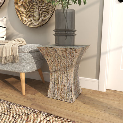 Okehampt Mother of Pearl Hourglass End Table