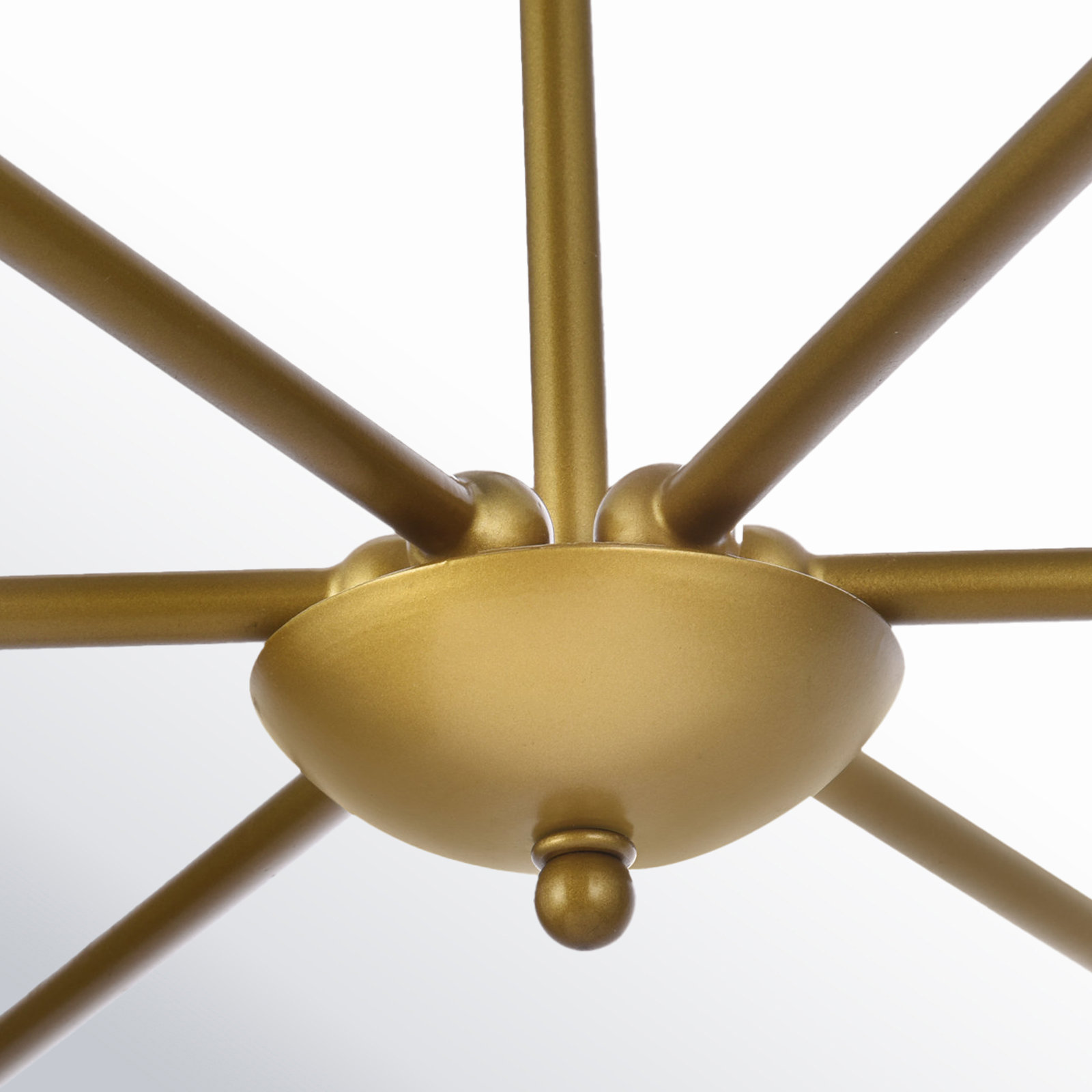 Baltray 6 - Light Candle Style Classic/Traditional Chandelier, Black/Brass, 18.5" H x 30" W x 30" D