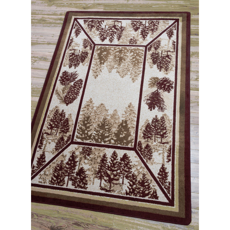 Tapis rouge Cadia, Rectangle : 2 pi 8 po x 3 pi 11 po