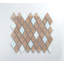 Carrelage mosaïque en métal et verre à rebord droit 2 po x 2 po Twilight Series-49967269
