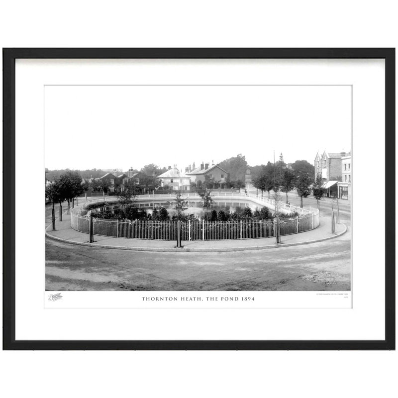 Thornton Heath, The Pond 1894 by Francis Frith - Single Picture Frame Print, 45cm H x 60cm W x 2.3cm D