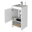 Meuble-lavabo autoportant Chariot, une tablette ouverte-674165140