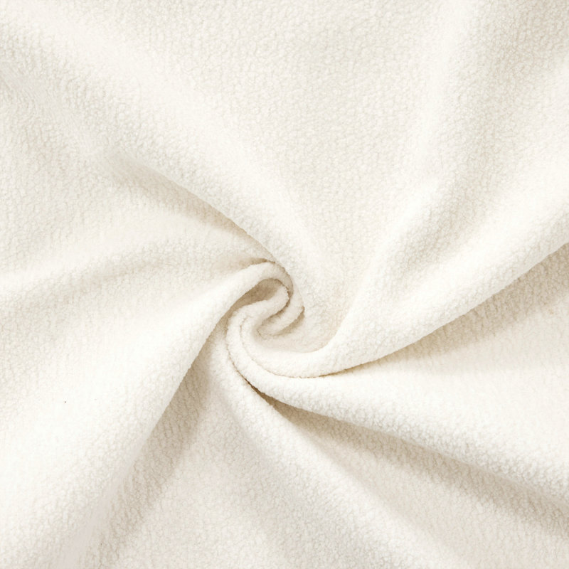 Canapé Cloud, canapé en chenille avec coussin lombaire et coussin décoratif pour le salon, Blanc
