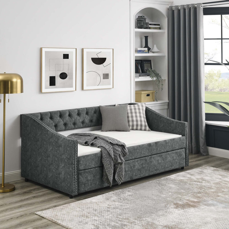 Cherel Daybed, Gray, Twin