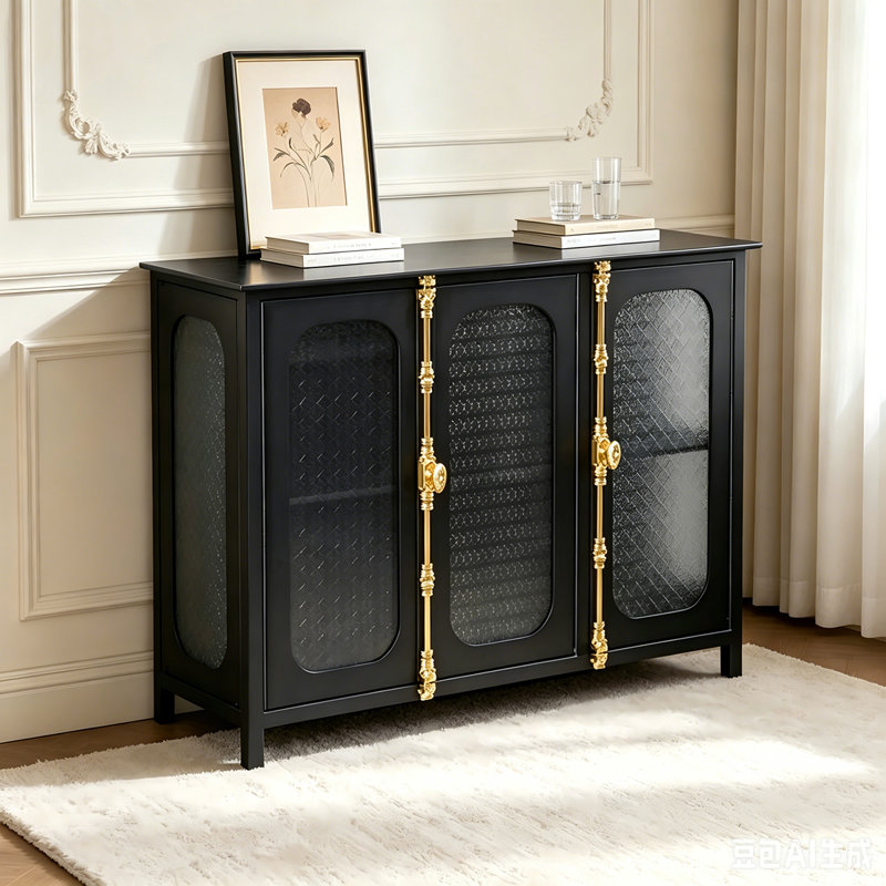 Buffet 47,24 po noir et doré