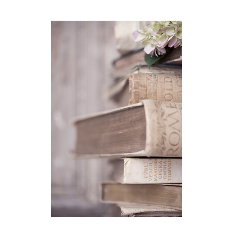 Art sur toile, "Symphonie de livres I", H 32 po x l 22 po