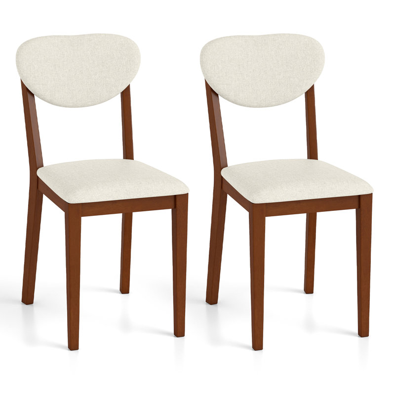Upholstered Side Chair in White