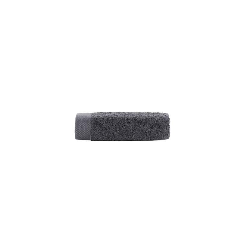 Turkish Cotton Plush Hand Towel, Anthracite