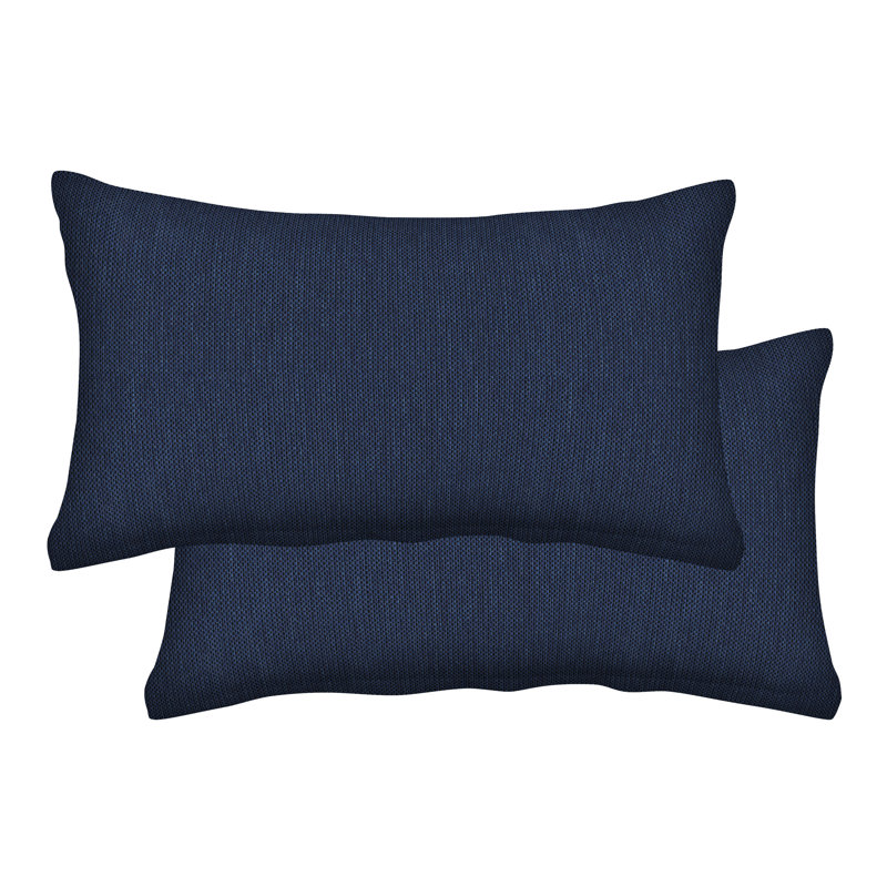 Coussin texturé texturé, Bleu minuit, L 21 po x L 12 po