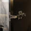 Three Drawers Bathroom Linen Cabinet With Tempered Glass Doors And Light