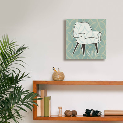 «Retro Chair 1 Sit» par Michael Mullan, art mural sur toile