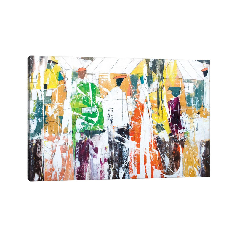 Family Splash by Stacey Brown - Painting on Canvas, 66.04 cm H x 45.72 cm W x 1.91 cm D, Wrapped Canvas