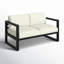 Avion Loveseat - Black-247300383-267548411