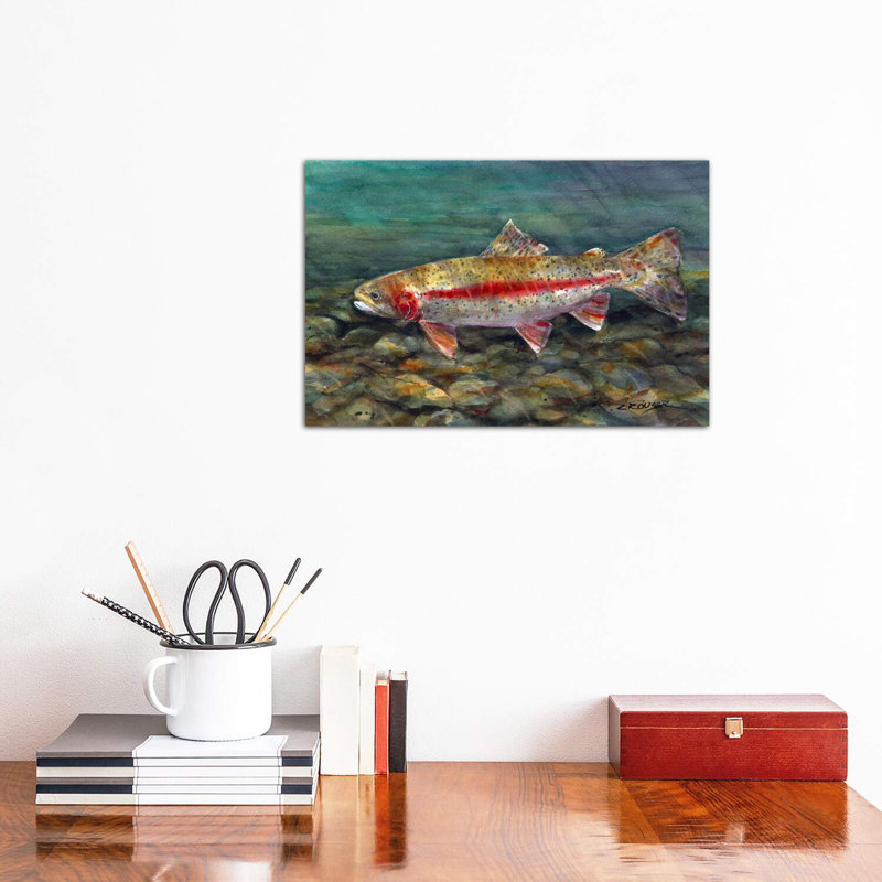 «Under the Water», reproduction d'art encadrée, Toile tendue, H 12 po x l 18 po x 1,5 po