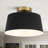 Semi Flush Mount Ceiling Light Fixture, Modern Industrial Flush Mount Lights, Single Lamp Base Metal Ceiling Light Fixtures, Perfect For Hallway Entryway Kitchen Laundry Room-208946395-208946394