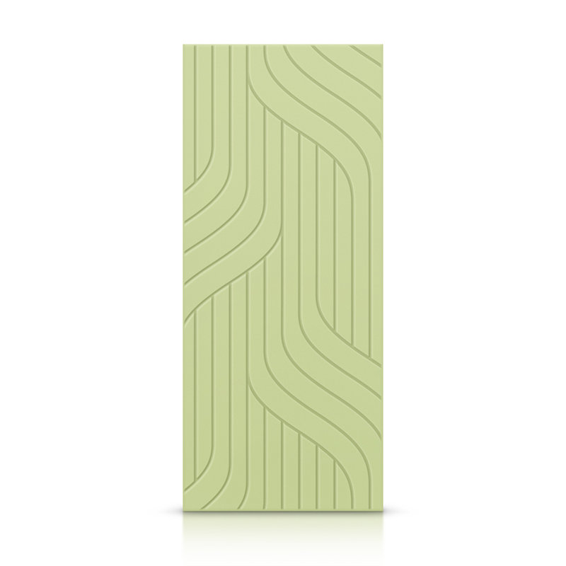 Porte standard à panneaux en bois, Vert sauge, 24 po x 84 po