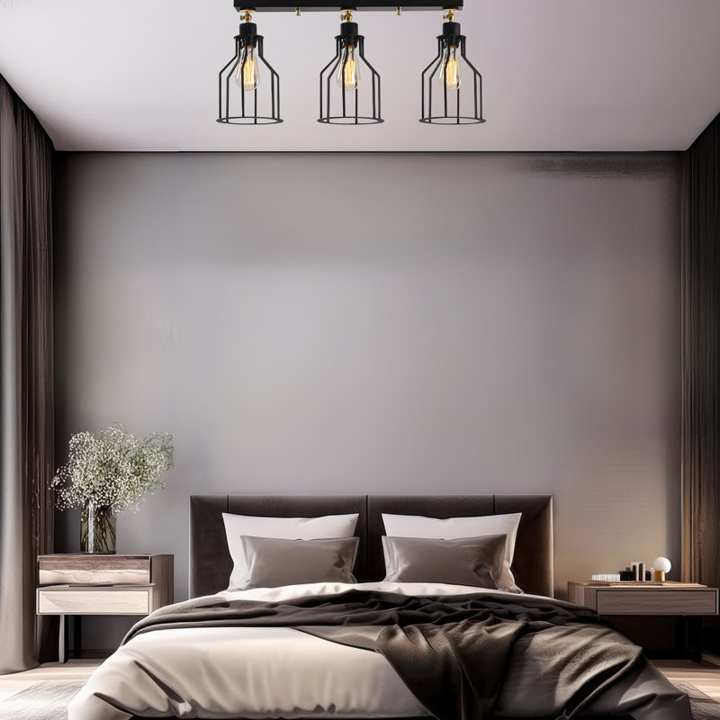 Plafonnier semi-encastré 3 lumières