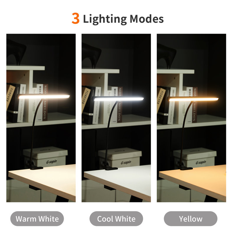 Led Desk Lamp With Clamp, Flexible Gooseneck Table Lam