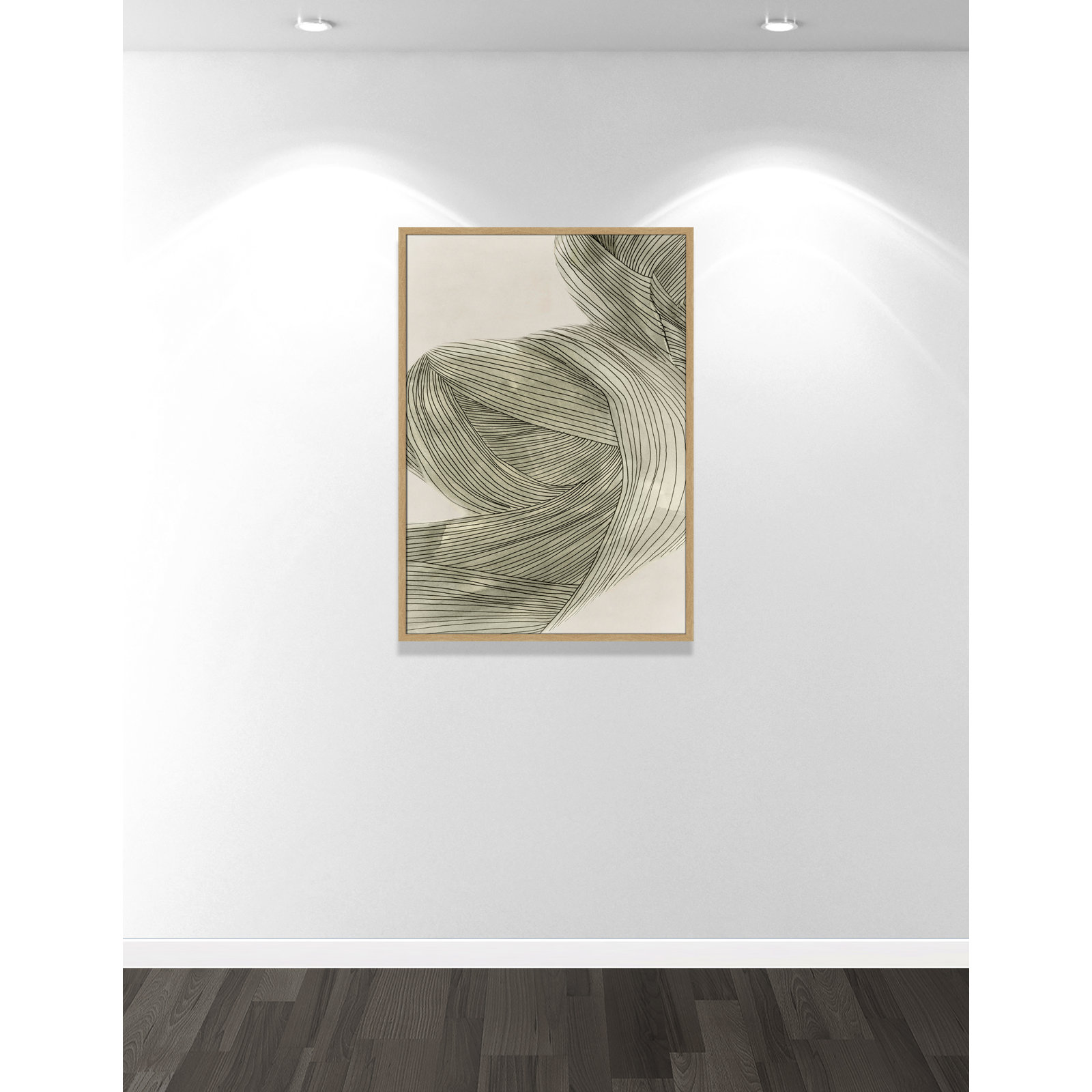 Anelis "Dreaming in Pastel II" Painting, 41.5" H x 29.5" W x 0.75" D, Natural