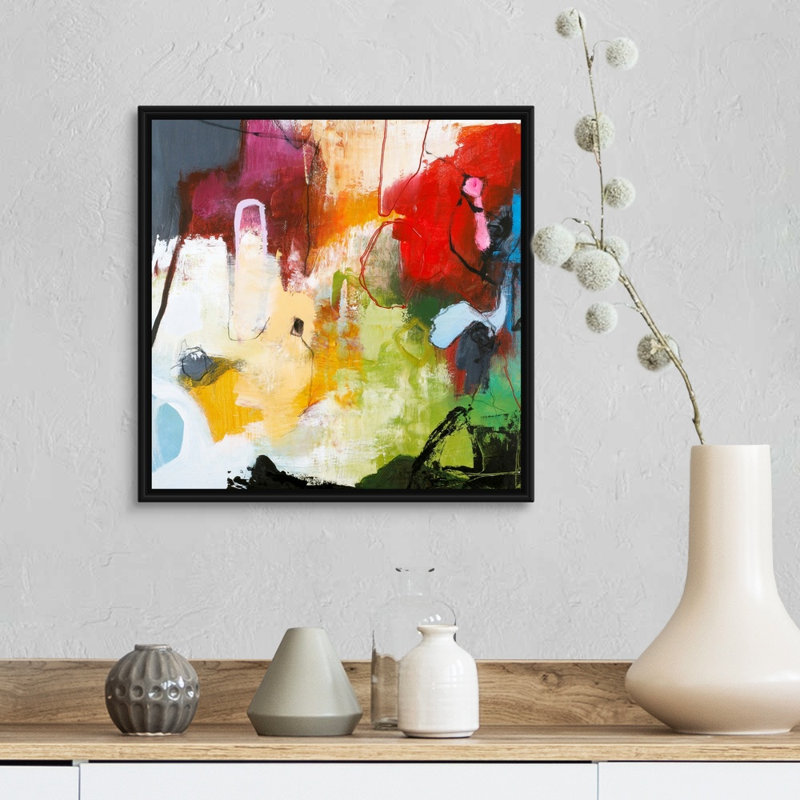Tango 3 - reproduction d'art, Toile avec cadre noir, H 18 po x l 18 po x P 1,75 po