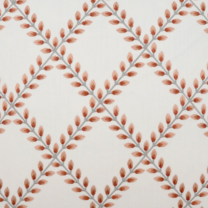 Clover Pillow Cover & Insert, Coral, Square 24"