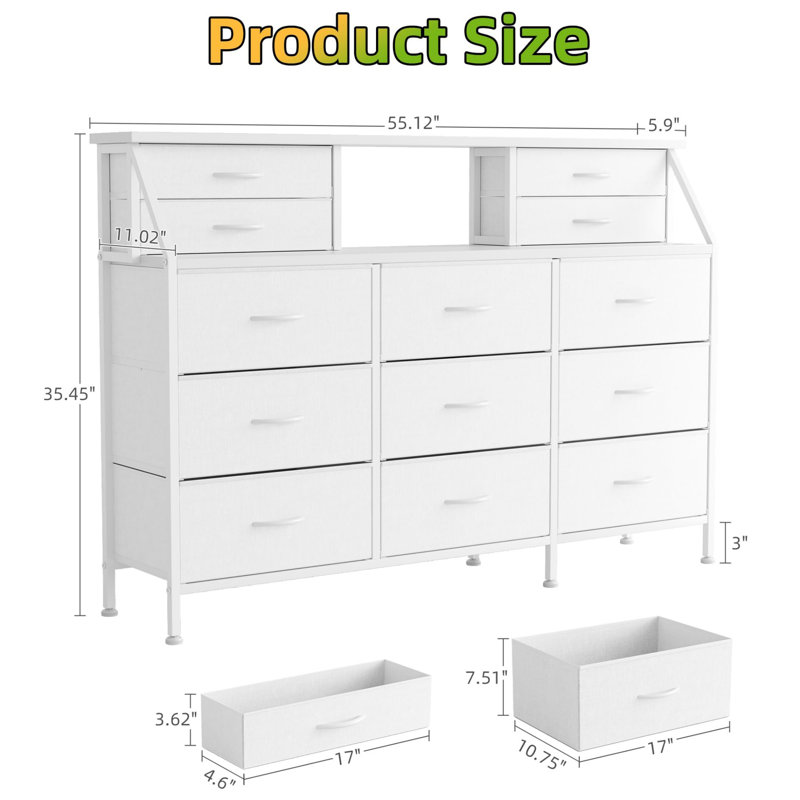 140 cm W Chest of 13 Drawers