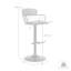 Tabouret de bar pivotant réglable pour la cuisine et le bureau