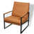 Orange Faux Leather