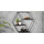 Jadee 3 Piece Hexagon Metal Tiered Shelf-454456336