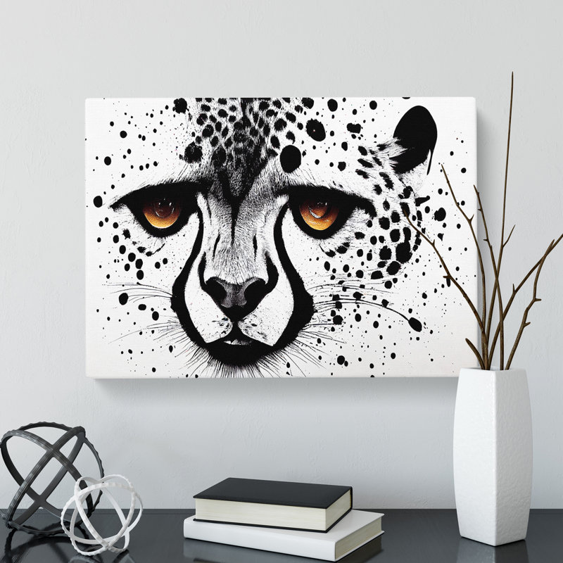 Cheetah Vol.2 Abstract - Wrapped Canvas Print, 40cm H x 60cm W x 3cm D