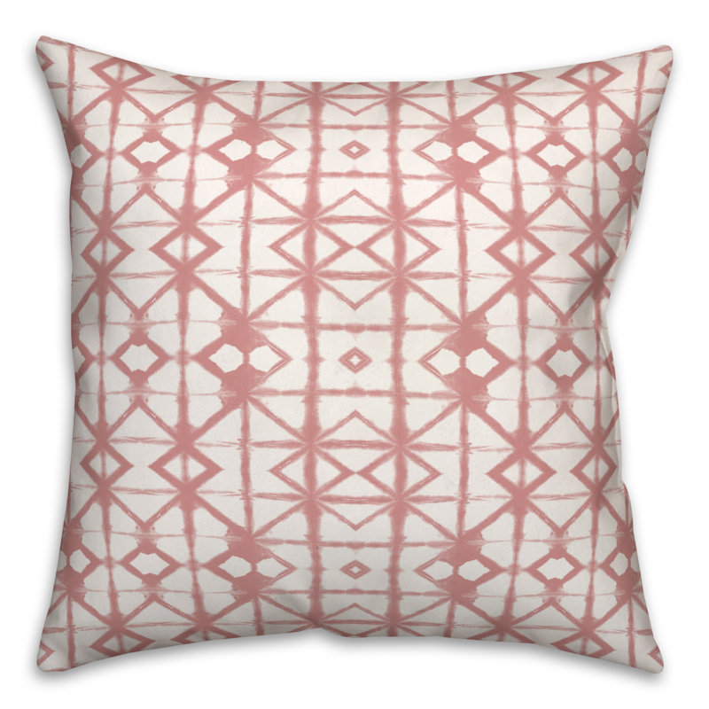 Housse et insert de coussin d'extérieur, Rose, 20 po x 20 po, Carré