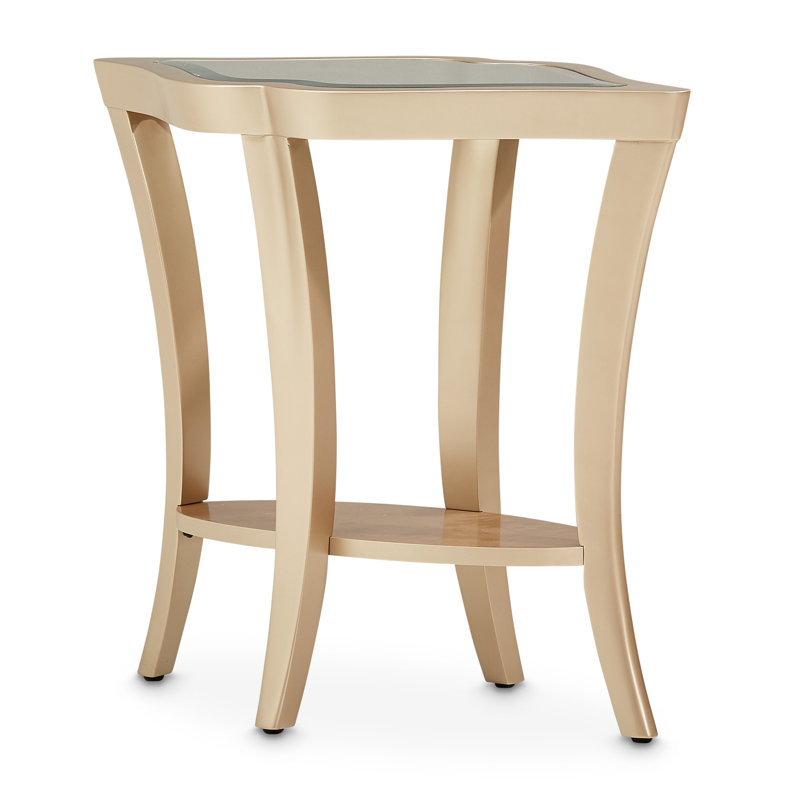 Malibu Crest Glass End Table