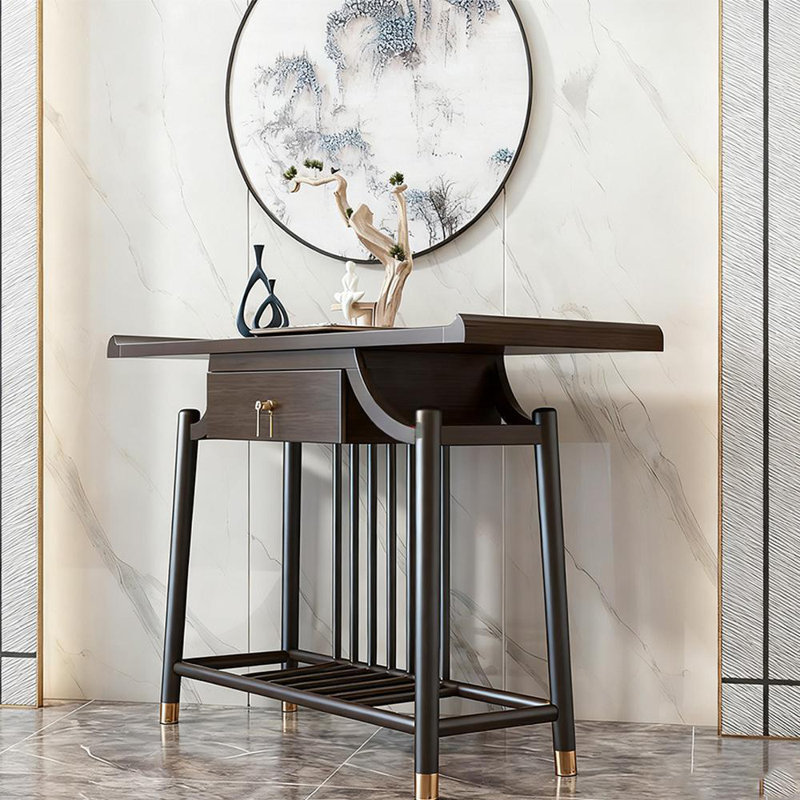 Nouvelle console de style chinois, H 34,6 po x l 70,9 po x P 15 po