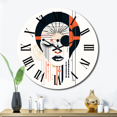 Horloge murale en métal