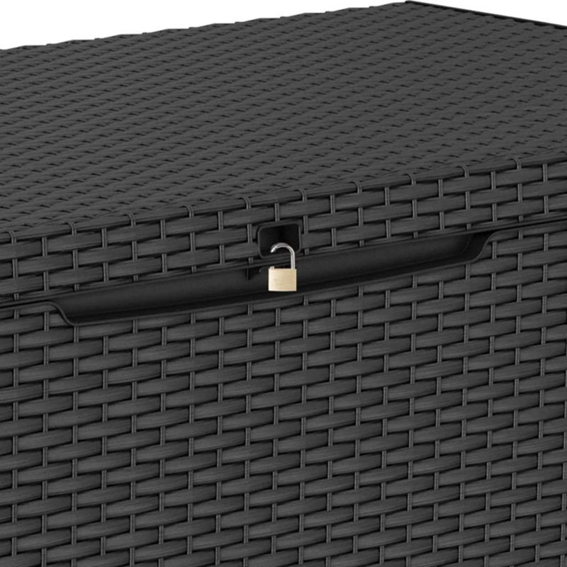 Keter Capri Garden Storage Box, Graphite/Grey